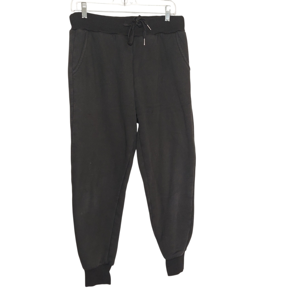 Warm Black YeoKou Sherpa Fleece Sweatpants